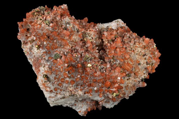 Hematite Encrusted Quartz with Chalcopyrite and Pyrite - China #115481